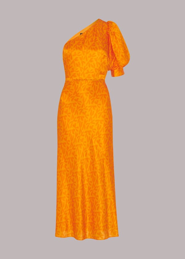 Orange One Shoulder Sally Dress