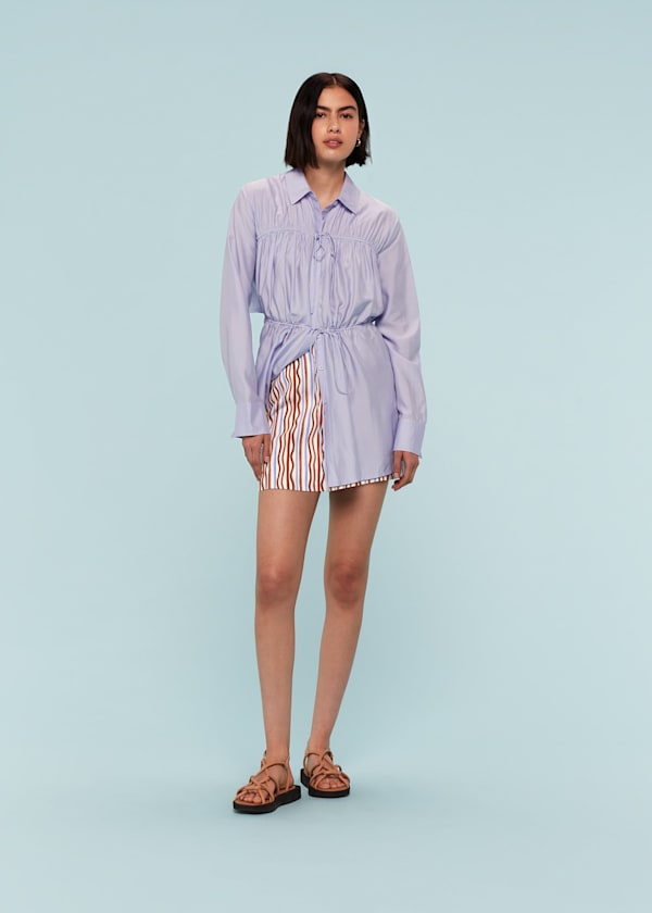 Multicolour Wiggle Stripe Mini Skirt