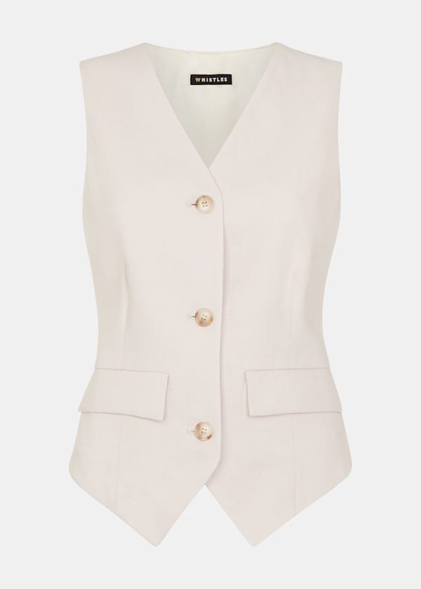 Bina Linen Waistcoat