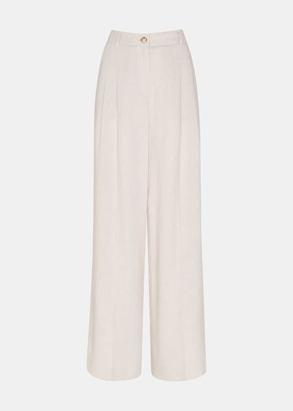 Lea Pleat Linen Trouser