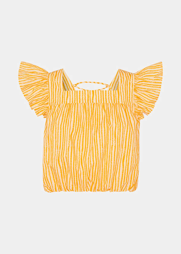 Chalk Stripe Print Top