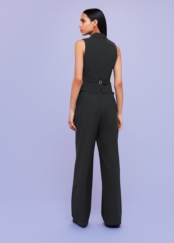Black Sienna Wool Blend Trouser