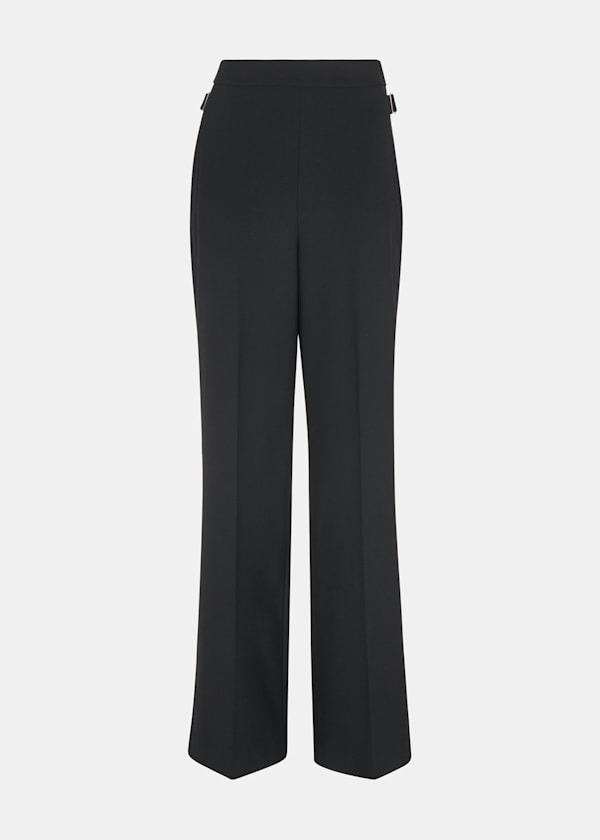 Black Sienna Wool Blend Trouser