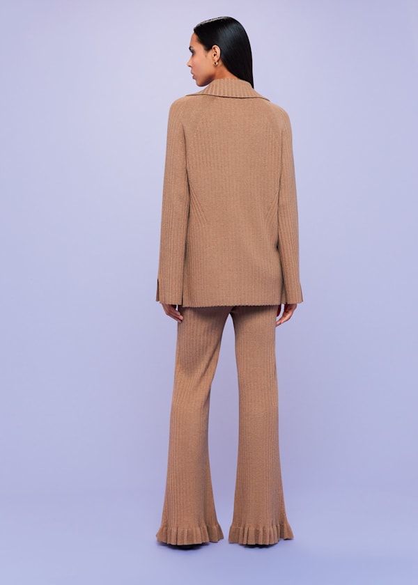 Camel Loki Wool Blend Pants 