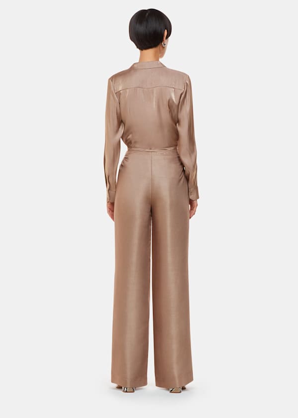 Pewter Teigan Metallic Trousers