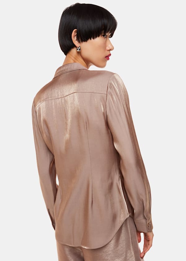 Pewter Tara Metallic Shirt
