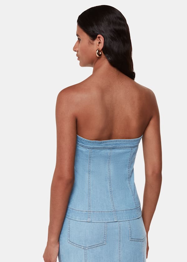 Denim Corset Top