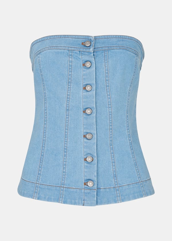 Denim Corset Top