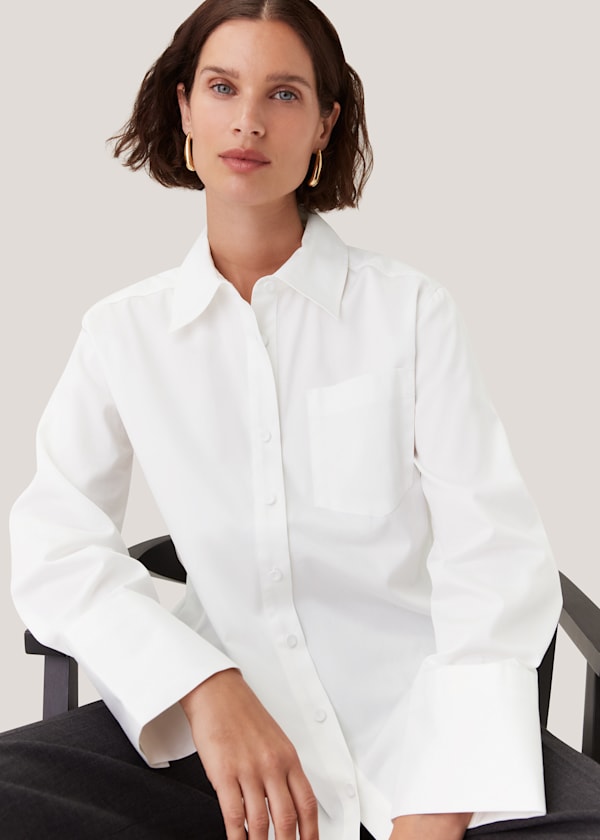 White Serena Cotton Shirt