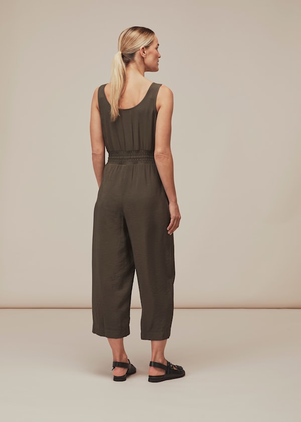 Khaki Quinn Casual Jumpsuit