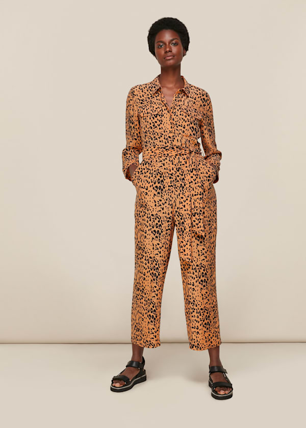 Multicolour Safari Print Jumpsuit
