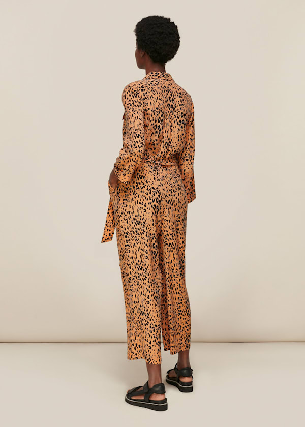 Multicolour Safari Print Jumpsuit