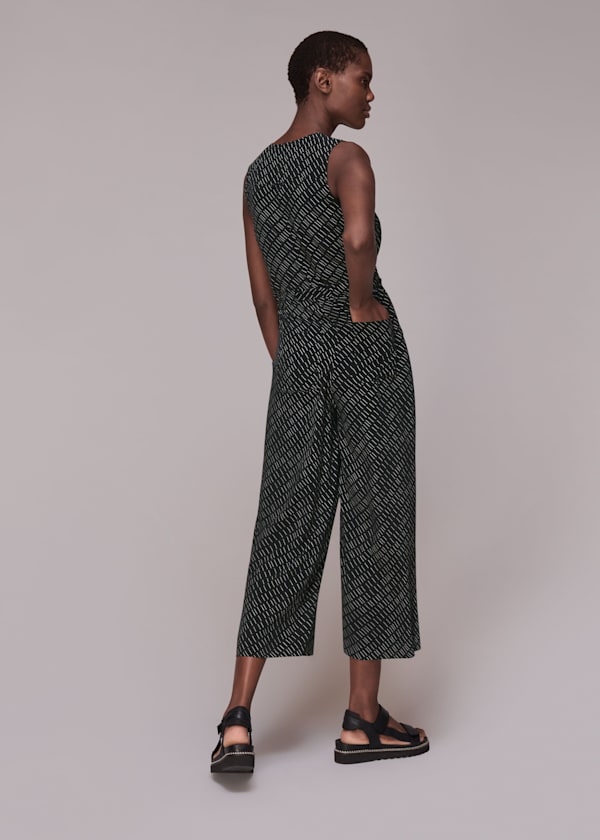 Black Geo Casual Corey Jumpsuit