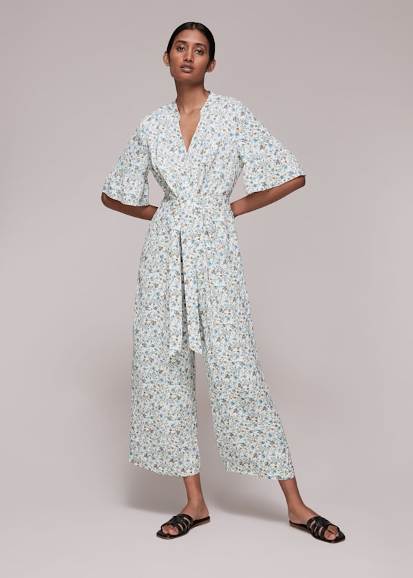 Multicolour Freya Summer Floral Jumpsuit