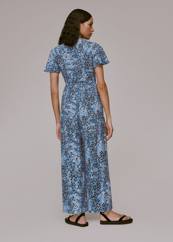Blue Hyena Spot Jemma Jumpsuit