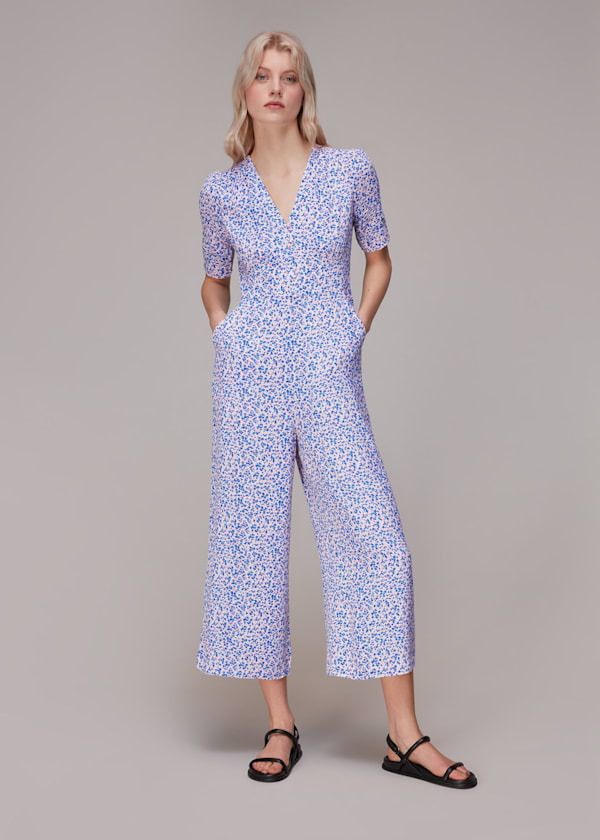 Floral Garden Print Jumpsuit