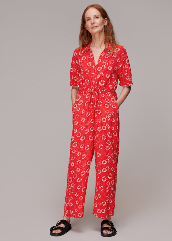 Multicolour Jenny Tie Dye Floral Jumpsuit