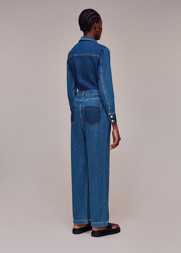 Denim Elliot Patchwork Boilersuit