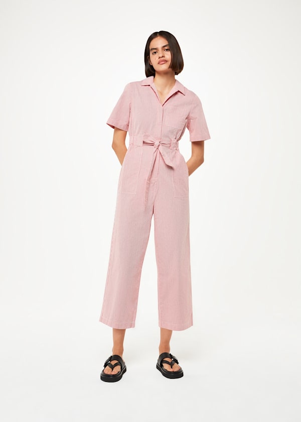 Red Melissa Stripe Boilersuit