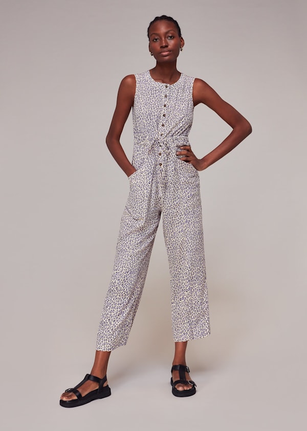 Dashed Leopard Jess Jumpsuit