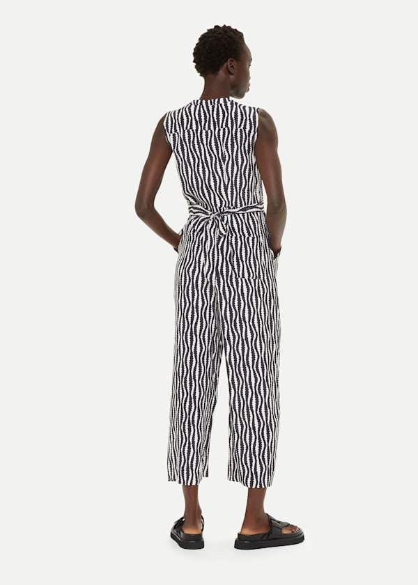 Black Optical Rope Josie Jumpsuit