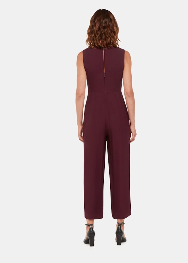 Burgundy Harley Cut Out Jumpsuit