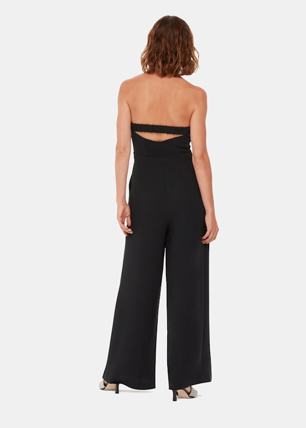 Black Brianna Bandeau Jumpsuit