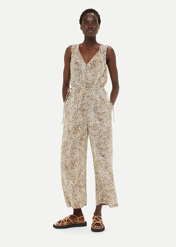 Multicolour Ink Spot Jumpsuit