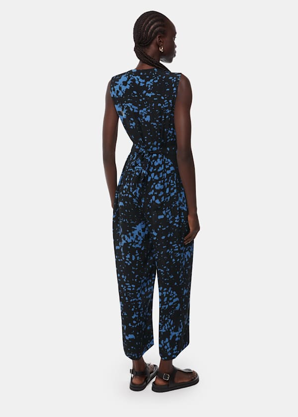 Black Smudged Spot Josie Jumpsuit