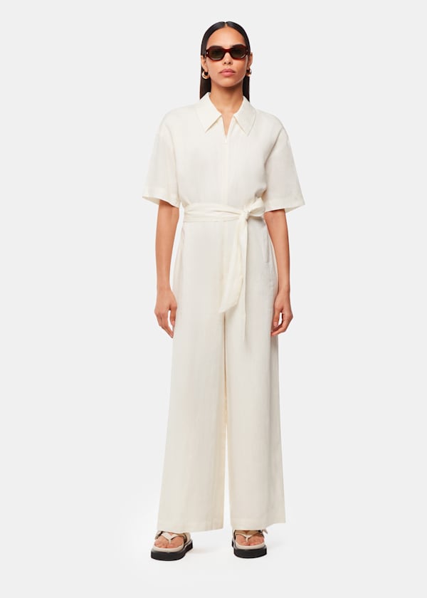 Giulia Linen Mix Jumpsuit