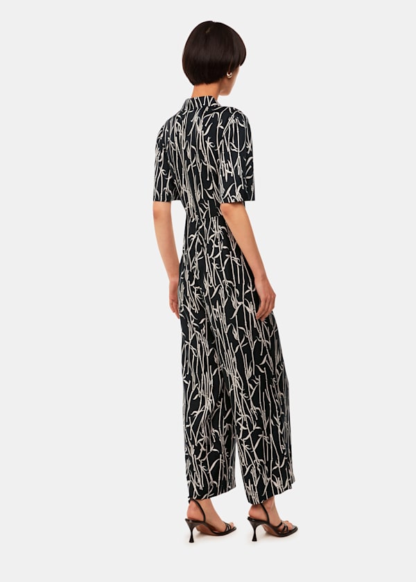 Black Bamboo Shoots Edina Jumpsuit