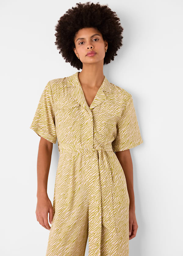 Green Kelly Tiger Flame Jumpsuit