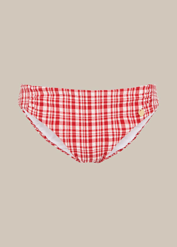 Red Check Bikini Bottom
