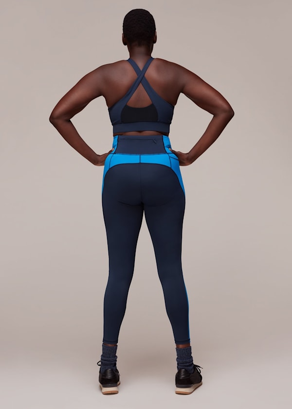 Blue Panel Sports Legging