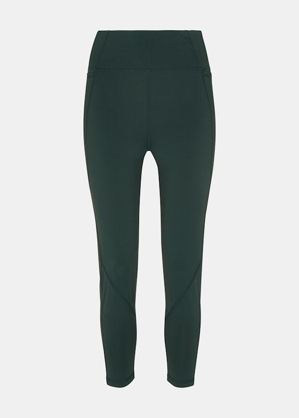 Khaki Sport Seamed Legging