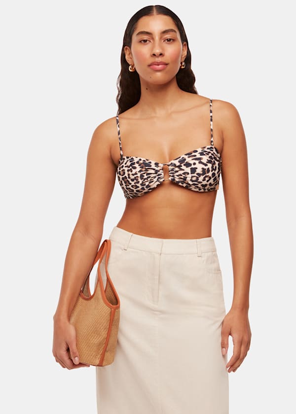 Animal Printed Bikini Top