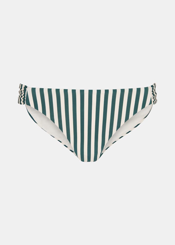 Green Stripe Bikini Bottom