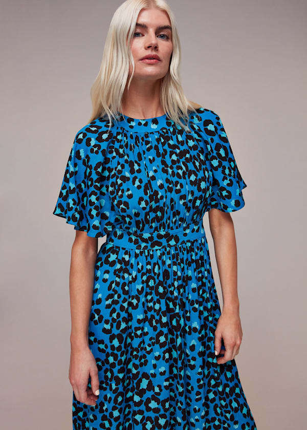 Petite Painted Leopard Amelia Dress