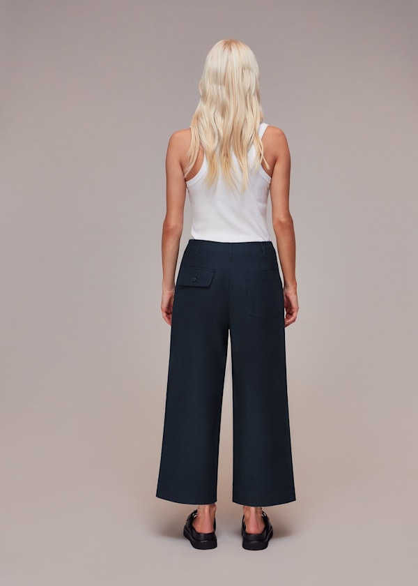 Navy Petite Amber Chino Trouser