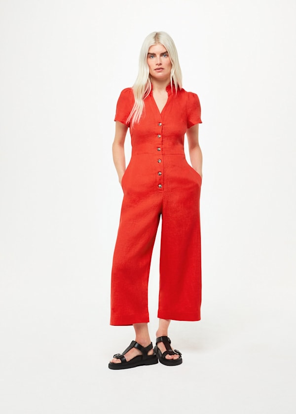 Petite Emmie Linen Jumpsuit