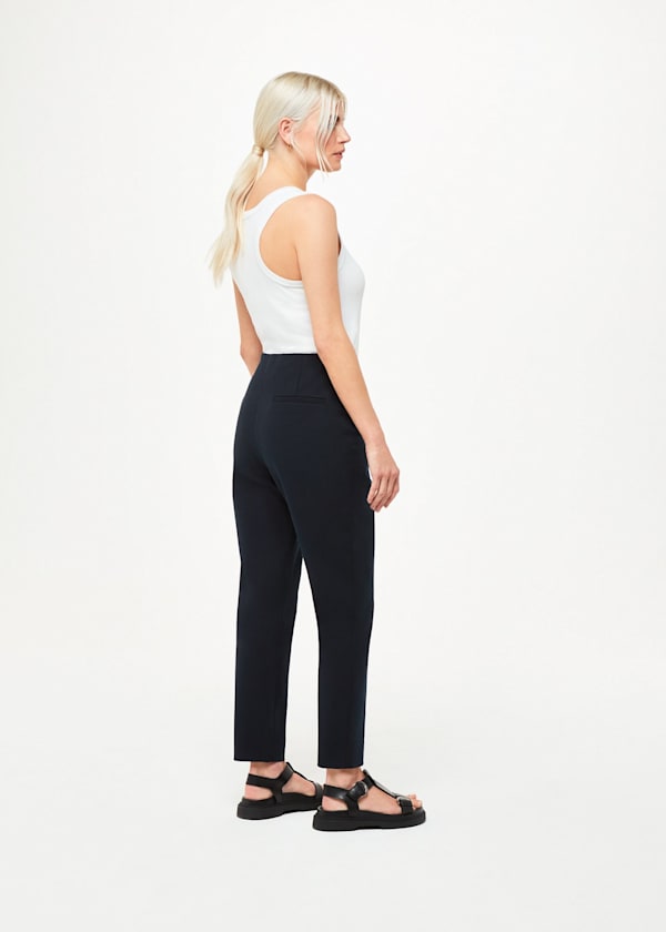 Navy Petite Super Stretch Pants 