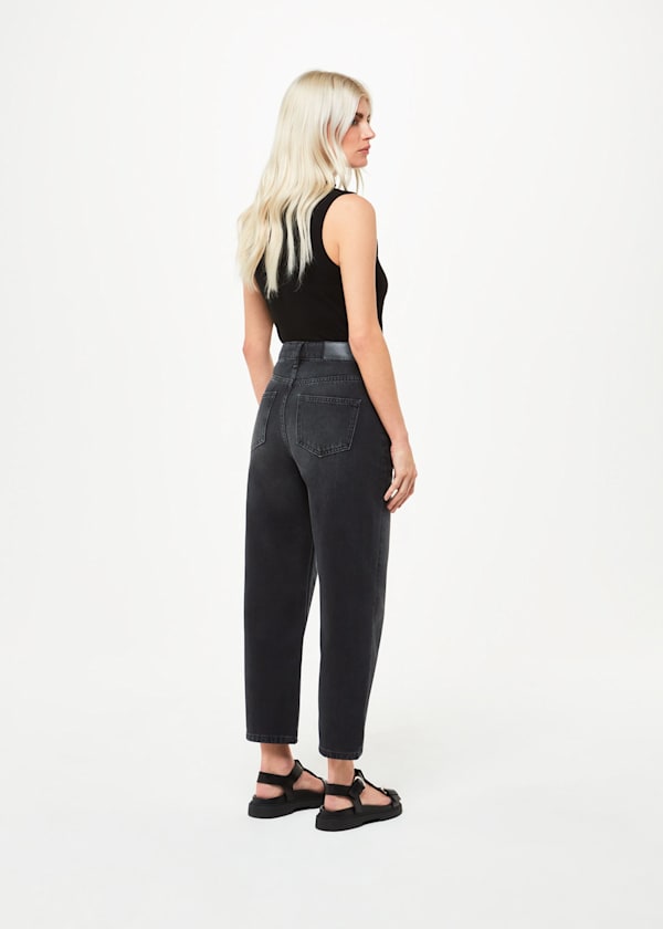 Black Petite Authentic Hollie Button Jean