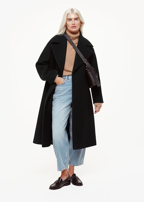 Petite Lorna Wrap Wool Coat