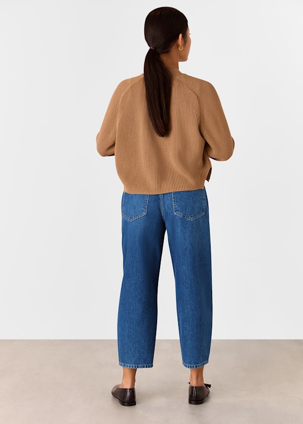 Denim Petite Authentic Barrel Leg Jean