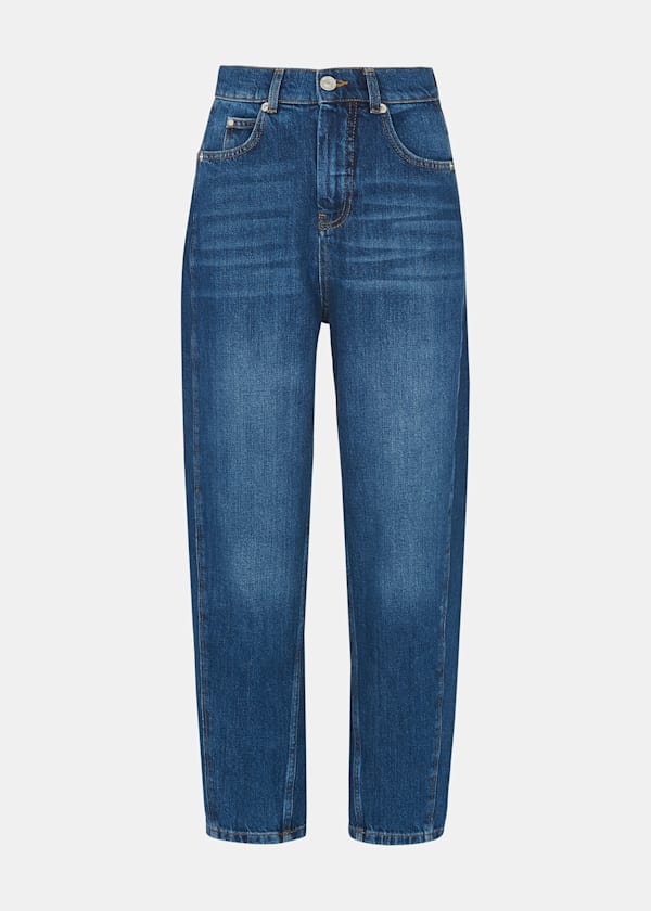 Denim Petite Authentic Barrel Leg Jean