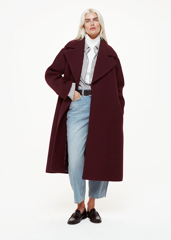 Petite Lorna Wrap Wool Coat