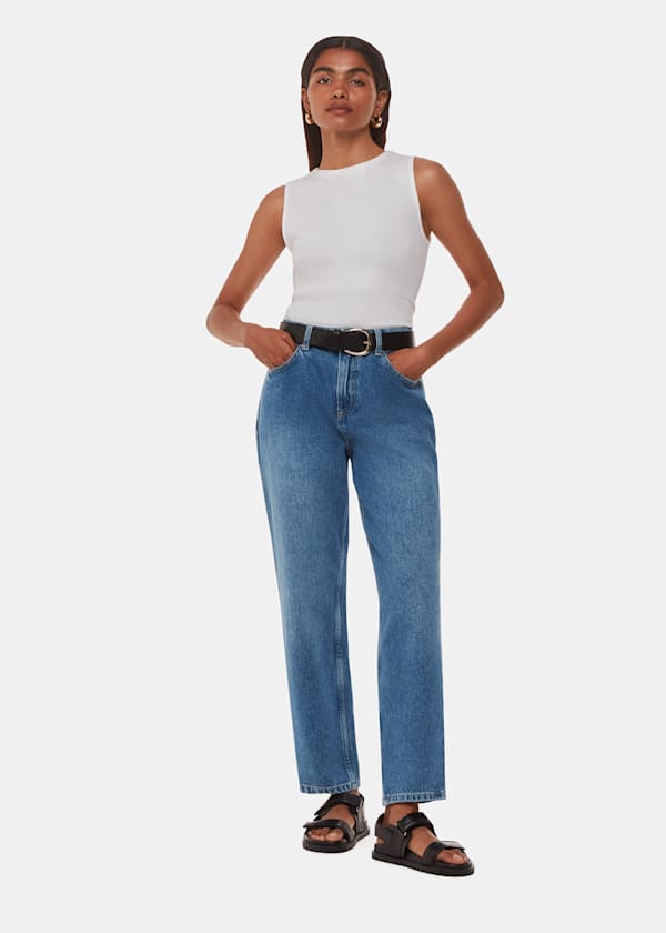 Petite Straight Leg Full Length Jean
