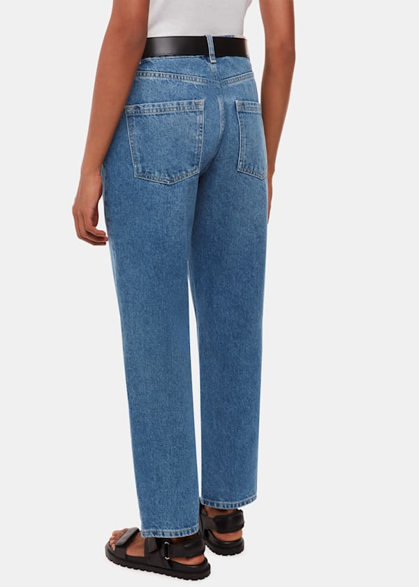 Denim Petite Straight Leg Full Length Jean
