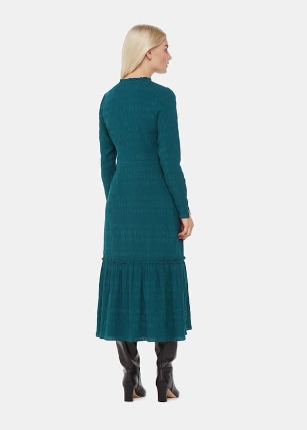 Green Petite Mila Textured Dress