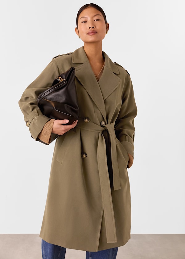 Petite Riley Trench Coat